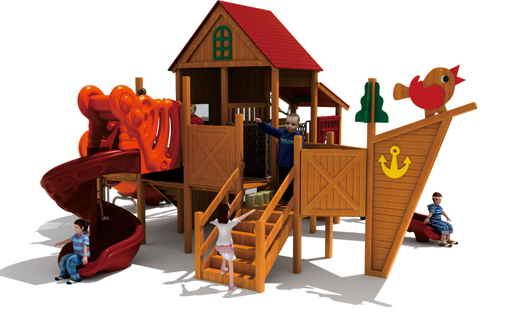 Parco giochi in legno Serie Magic House in legno HD-MMF002-21392