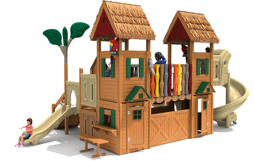 Parco giochi in legno Bamboo Garden Landscape Park Serie HD-MZY004-21387