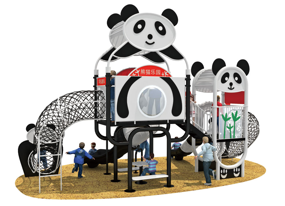 Parco giochi in legno Panda parco divertimenti HD-QXM012-21337