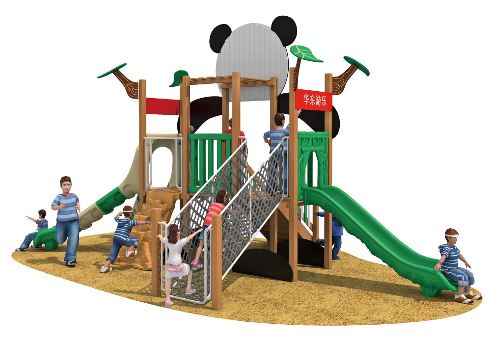 Parco giochi in legno Parco divertimenti Panda HD-QXM017-21339